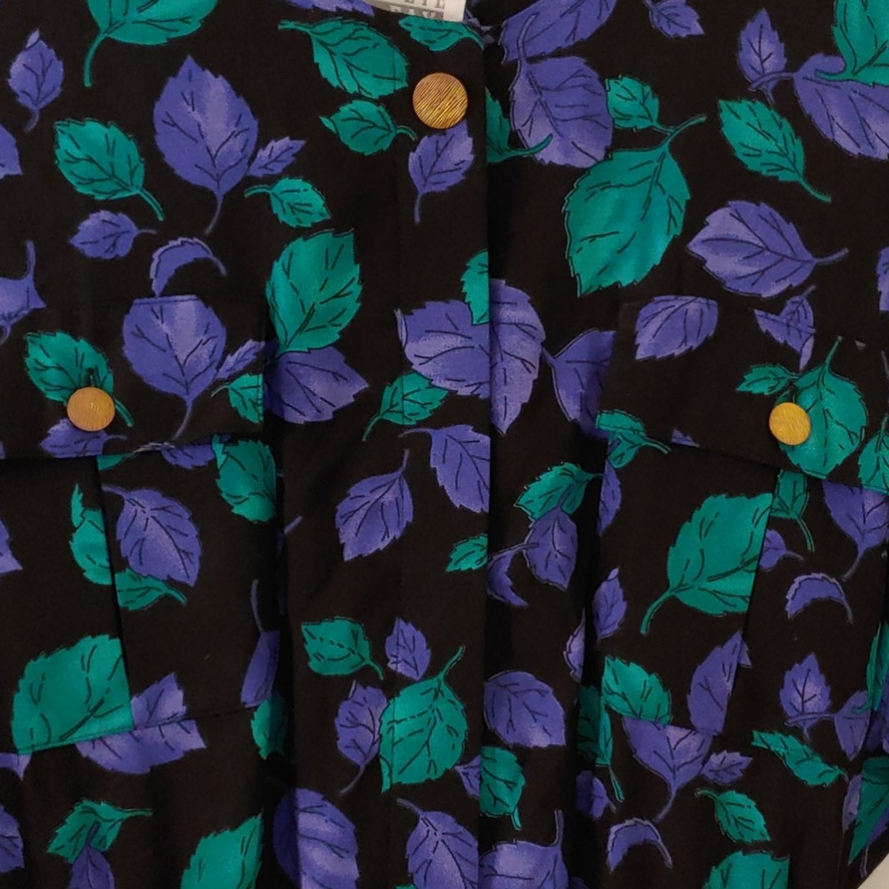 NEW Vtg. Leslie Fay Collections Dress Size 14 Mult colored -478 - Picture 10 of 11